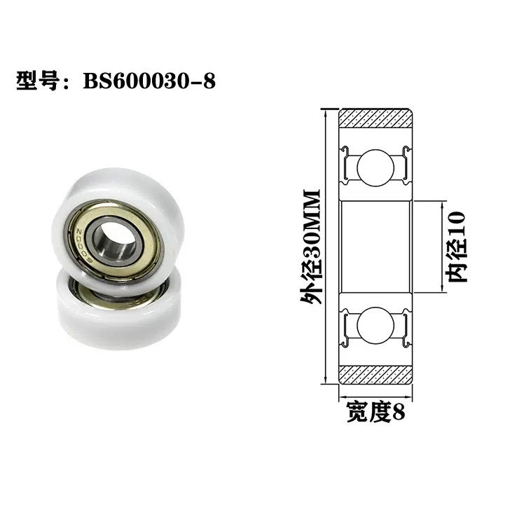 BS600030-8 10x30x8mm roller garage door sliding door roller track.jpg