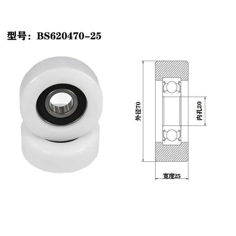 BS620470-25 20x70x25mm wheels plastic wheel caster wheelchair wheel.jpg