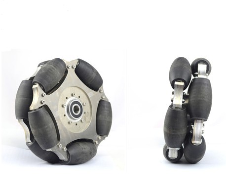8 Inch 254mm Double Aluminum Omni Wheel With bearing rollers&Central bearing 14147.jpg