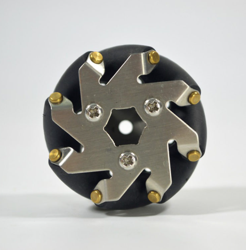 Small Robot 48mm Stainless Steel Mecanum Wheel Set 2 Left 2 Right Wheels Model 14209.jpg