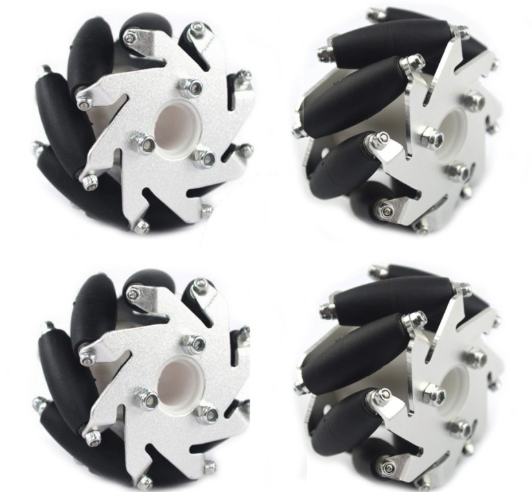 LEGO Durable 60mm Aluminum Mecanum Wheels Compatible with Arduino and NXT Hubs 14144.jpg