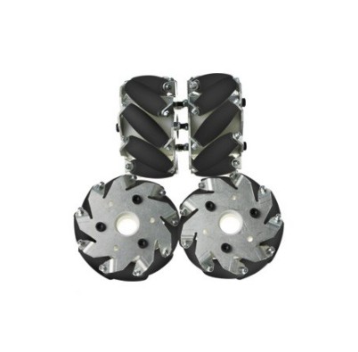 A set of (4 inch) 100mm mecanum wheels (4 pieces) with Bearing Rollers 14094.jpg
