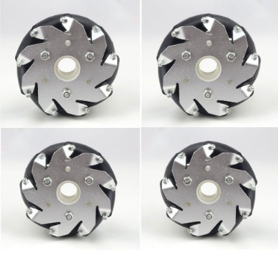 A set of (4 inch) 100mm mecanum wheels (4 pieces) with Bearing Rollers 14094.jpg