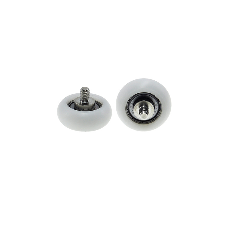 BSR60832-12C1L8M6 Vibration-Reducing Plastic Bearing with Rubber Coating and External Thread for Smooth Operation.jpg