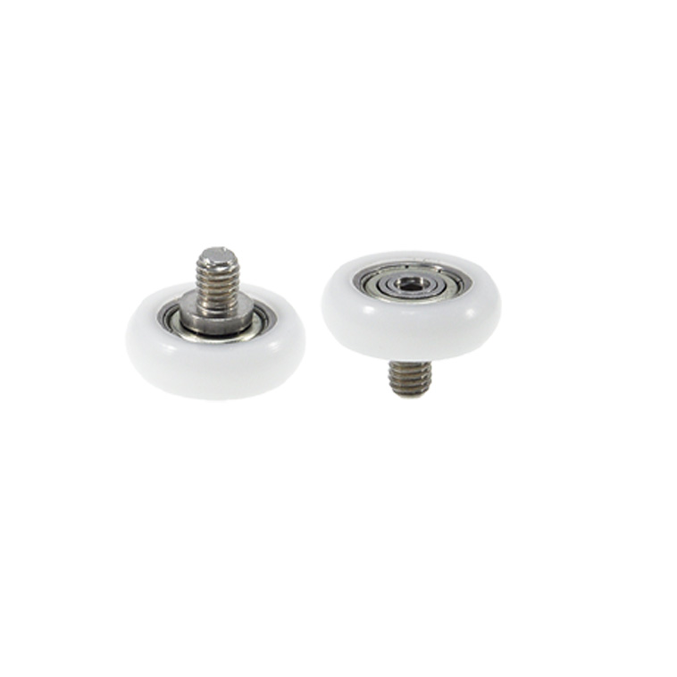 BSR62520-6C1L6M4 M4x20x6mm Silent Running POK Plastic Roller Bearing with Screw for Quiet Machinery.jpg