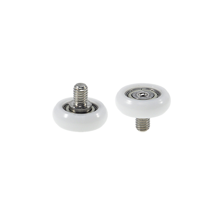 BSR62522-7C2L8M6 M6x22x7mm Spherical arc plastic bearing with stainless steel screws POM wear-resistant pulley.jpg