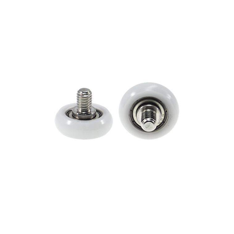 BSR62522-7C2L8M6 M6x22x7mm Spherical arc plastic bearing with stainless steel screws POM wear-resistant pulley.jpg