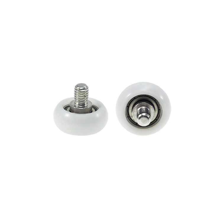 BSR62522-9C1L8M6 M6x22x9mm Ball bread plastic bearing with screw POM sliding door and window furniture small pulley.jpg
