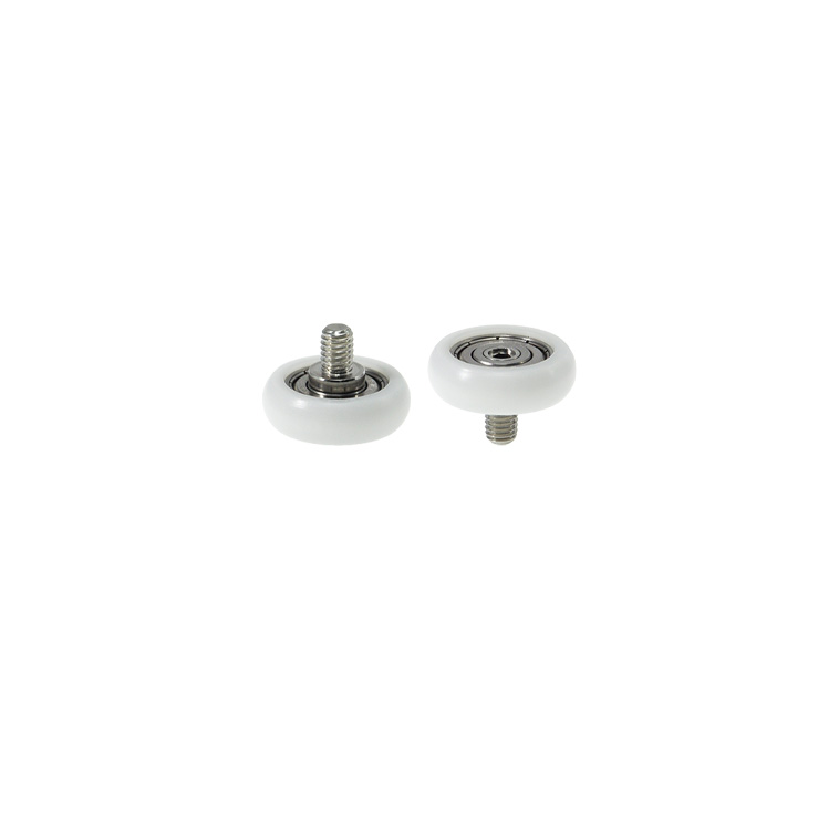 BSR62627-8C1L8M6 M6x27x8mm Window drawer coated plastic pulley M6 spiral pulley vending machine roller track pulley Pom bearing.jpg