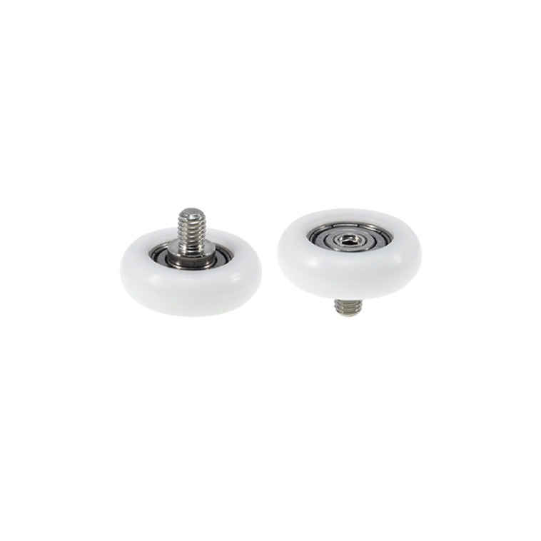 BSR62630-9C1L8M6 M6x30x9mm POM nylon steel pulley ball bearing guide roller for furniture hardware accessories glass sliding door.jpg