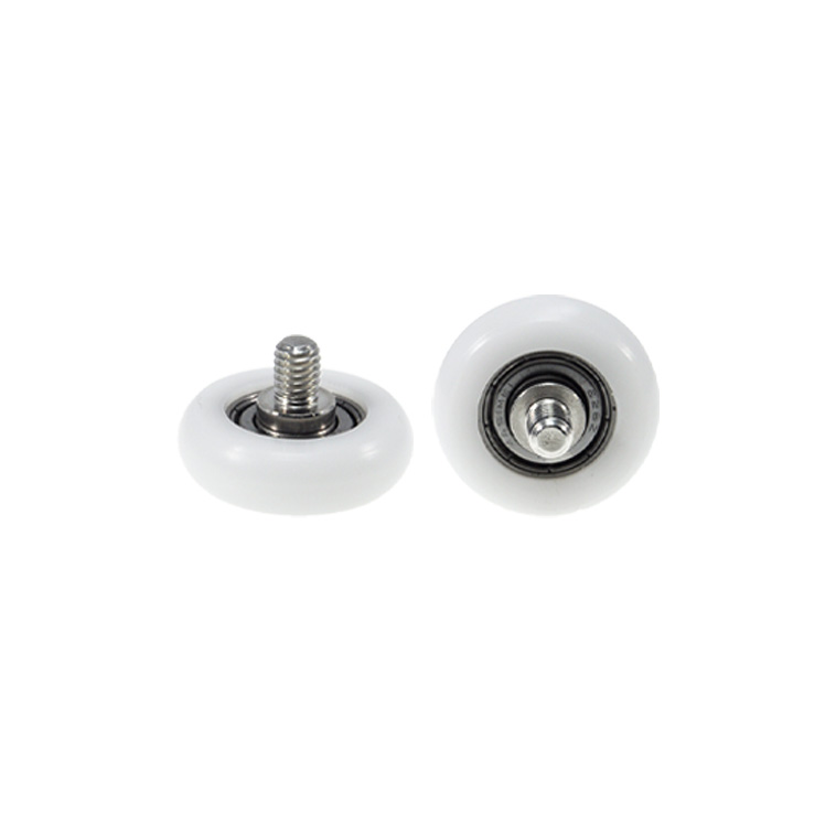 BSR62630-9C1L8M6 M6x30x9mm POM nylon steel pulley ball bearing guide roller for furniture hardware accessories glass sliding door.jpg