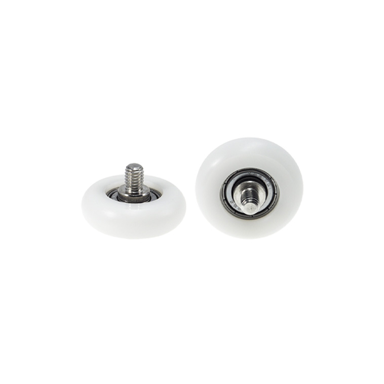BSR62633-10C1L8M6 M6x33x10mm Window drawer 626 bearing coated plastic pulley M6 spiral pulley vending machine roller track pulley Pom bearing.jpg