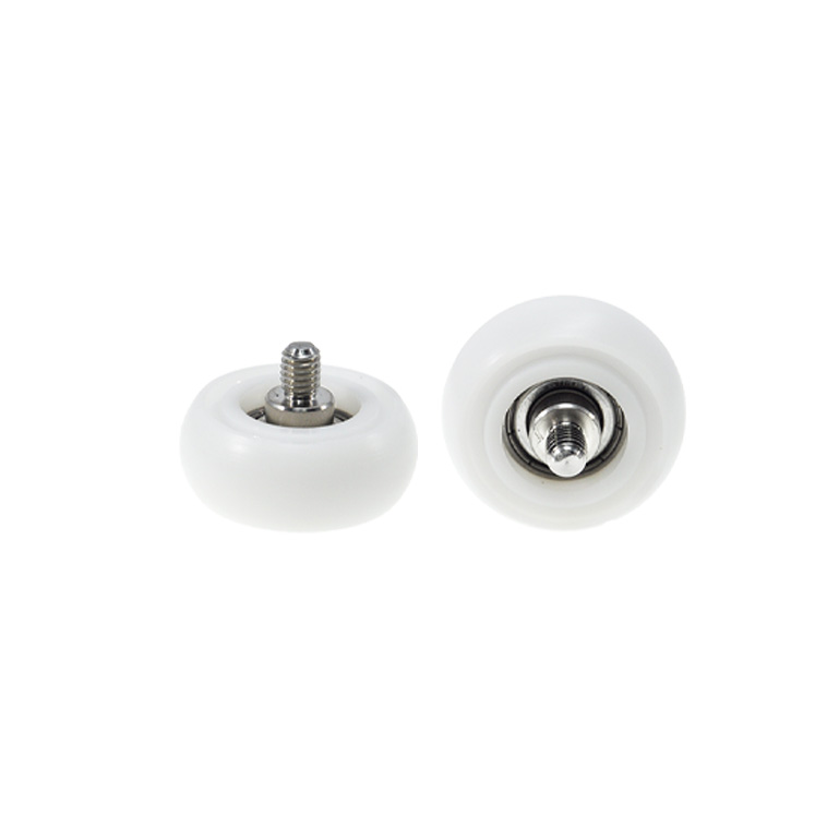 BSR62635-14C1L8M6 M6x35x14mm  Stainless steel spiral pulleys Roller plastic coated wear pulleys.jpg