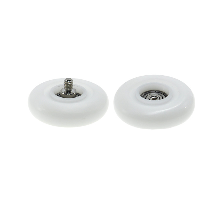 BSR62650-15C1L8M6 M6x50x15mm Rubber roller pulley nylon coated ball bearing sliding wheel for door and window caster conveyor.jpg