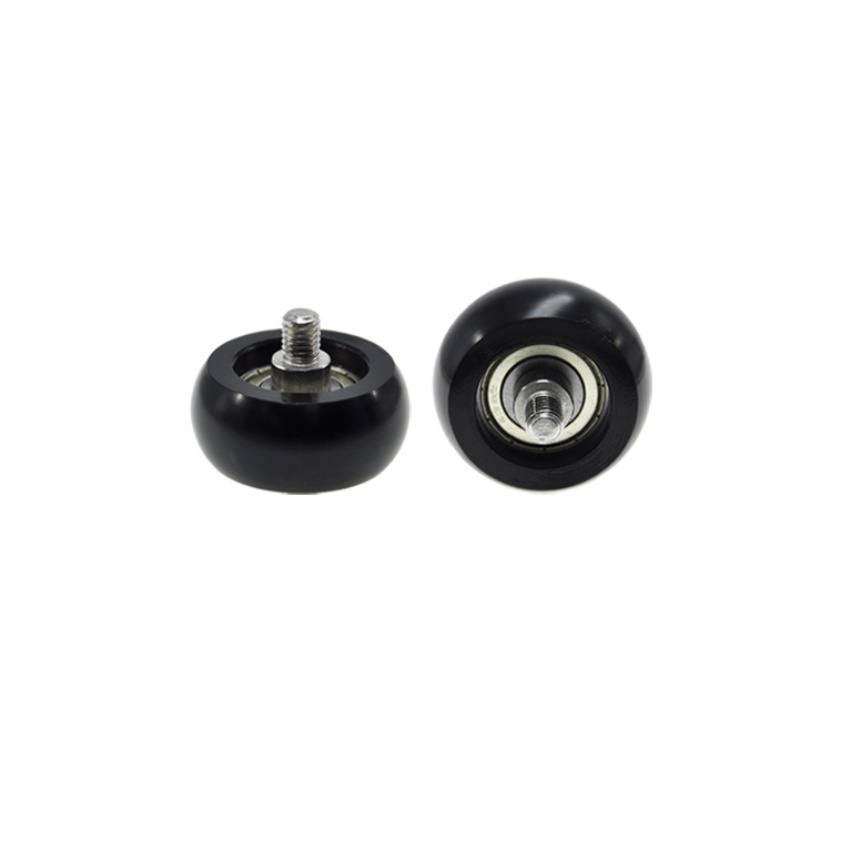 BSR63845-20C1L10M8 M8x45x20mm Plastic coated bearing pulley for outer spherical spiral door roller.jpg