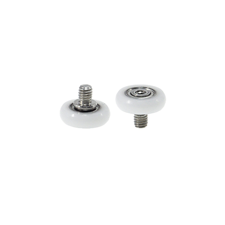 BSR68413-5C1L5M4 M4x13x5mm M4 spiral drawer bearing pulley POM nylon furniture cabinet moving wheel flat sliding door deep groove ball bearing.jpg