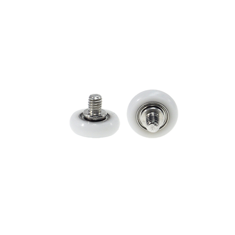 BSR68413-5C1L5M4 M4x13x5mm M4 spiral drawer bearing pulley POM nylon furniture cabinet moving wheel flat sliding door deep groove ball bearing.jpg