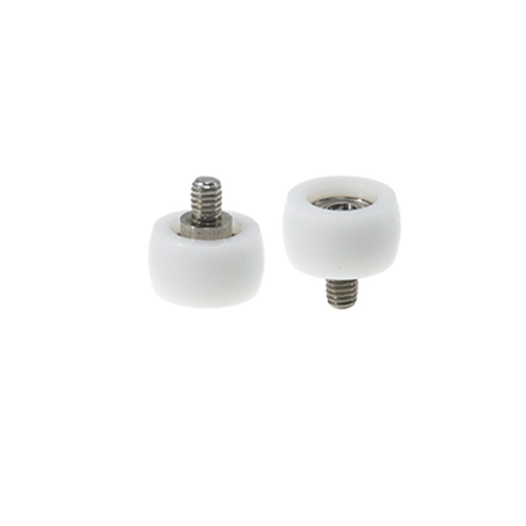 BSR68413-8C1L5M4 M4x13x8mm Spherical plastic bearing stainless steel screw pulley POM wear-resistant guide wheel.jpg