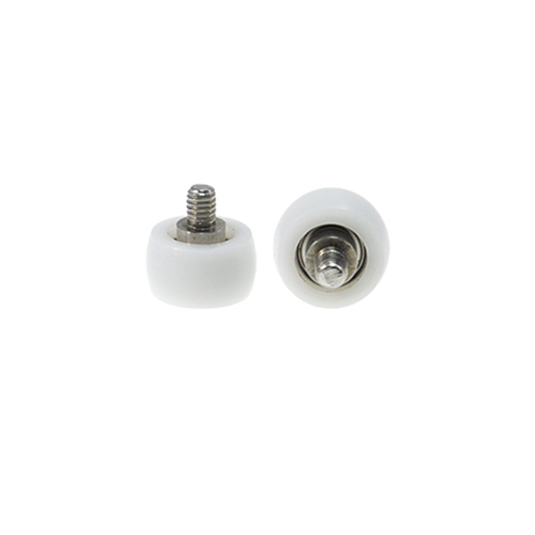 BSR68413-8C1L5M4 M4x13x8mm Spherical plastic bearing stainless steel screw pulley POM wear-resistant guide wheel.jpg