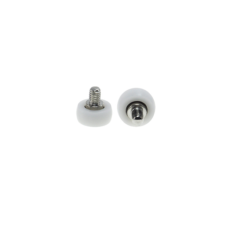 BSR68518-8C1L8M6 M6x18x8mm Nylon sliding guide wheel high load ball bearing, coated with PA POM fitness equipment pulley.jpg