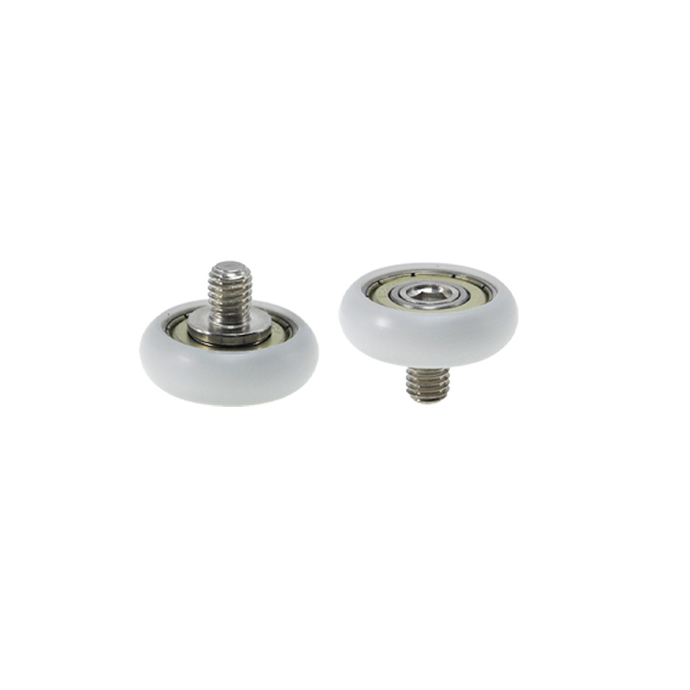BSR600032-10C1L10M8 M8x32x10mm Industrial design POM nylon plastic coated roller bearings for pulley production lines.jpg