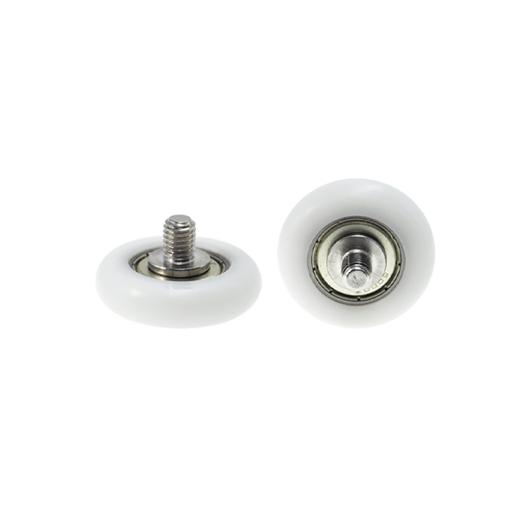 BSR600040-10C1L10M8 M8x40x10mm Round plastic roller pulley with bearing Pom wardrobe sliding door window roller for sliding door.jpg