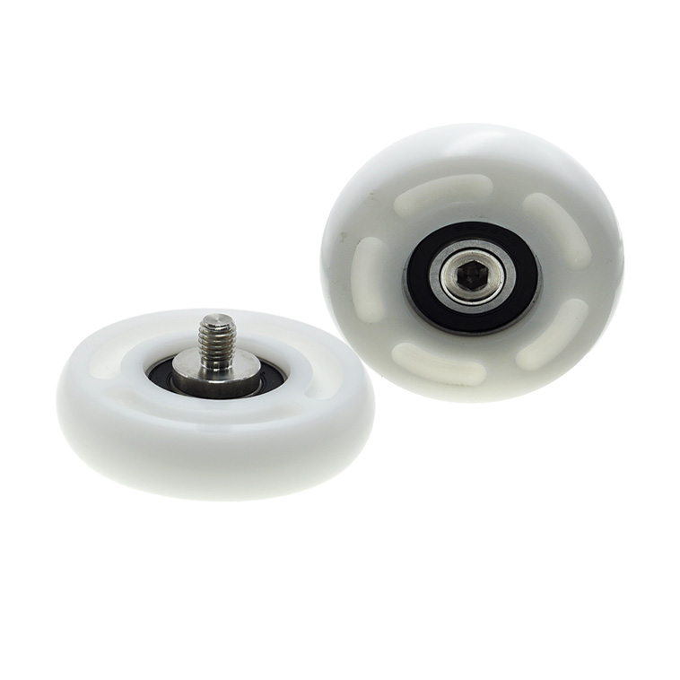 BSR620384-19C2L12M10 M10x84x19mm Polyoxymethylene nylon (POK) industrial rollers with 10mm spiral roller bearings.jpg BSR620384-19C2L12M10 M10x84x19mm Polyoxymethylene nylon (POK) industrial rollers with 10mm spiral roller bearings.jpg