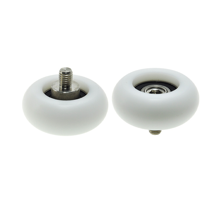 BSR620460-25C2L15M10 M10x60x25mm Threaded Pom belt pulley bearing plastic roller, used in pizza oven production line baking equipment..jpg BSR620460-25C2L15M10 M10x60x25mm Threaded Pom belt pulley bearing plastic roller, used in pizza oven production line baking equipment..jpg