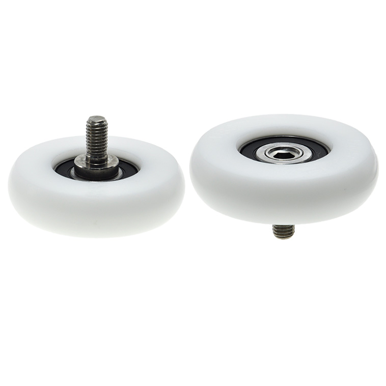 BSR630280-20C2L20M10 M10x80x20mm Polyoxymethylene nylon (POK) industrial rollers with 10mm spiral roller bearings.jpg