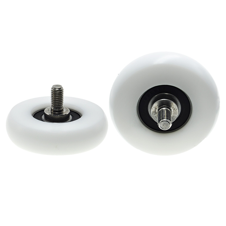 BSR630280-20C2L20M10 M10x80x20mm Polyoxymethylene nylon (POK) industrial rollers with 10mm spiral roller bearings.jpg