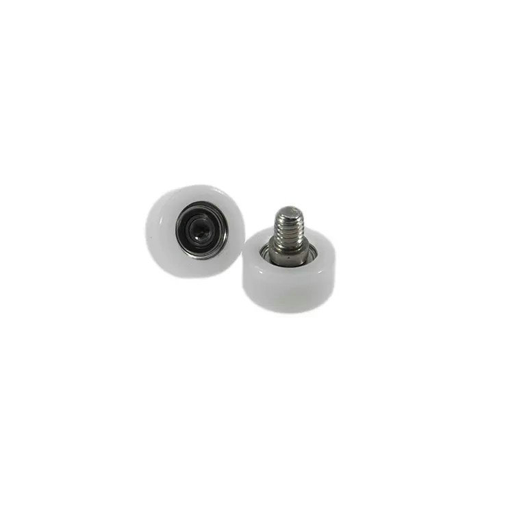 BS68414-8C1L5M4 M4x14x8mm white and black pom nylon wardrobe sliding gate shower door window roller wheel.jpg