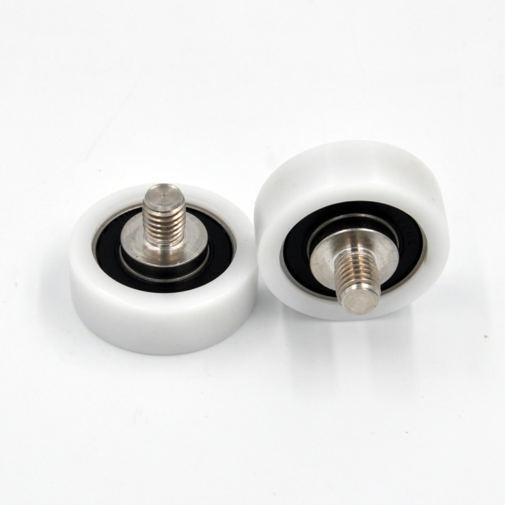 BS620243-15C2L12M10 M10x43x15mm POM Plastic Bearing 6202RS Flat Type Roller Wheel Pulley Roller Wheel For Sliding Door.jpg