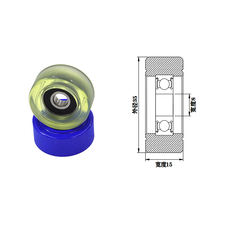 PU60835-15 8x35x15mm rubber coated bearings ball bearings roller.jpg