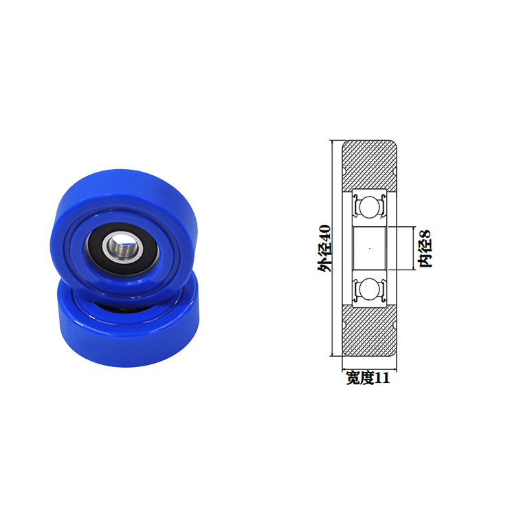 PU60840-11 8x40x11mm pu bearing with screw Polyurethanen Bearing.jpg