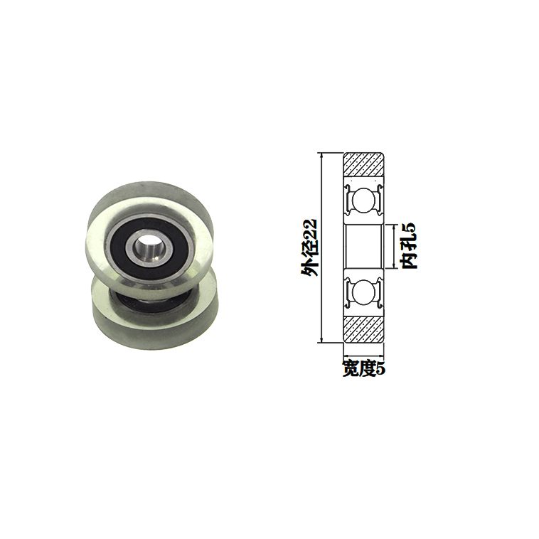 PU62522-5 5x22x5mm performance polyurethane silicone rubber roller.jpg