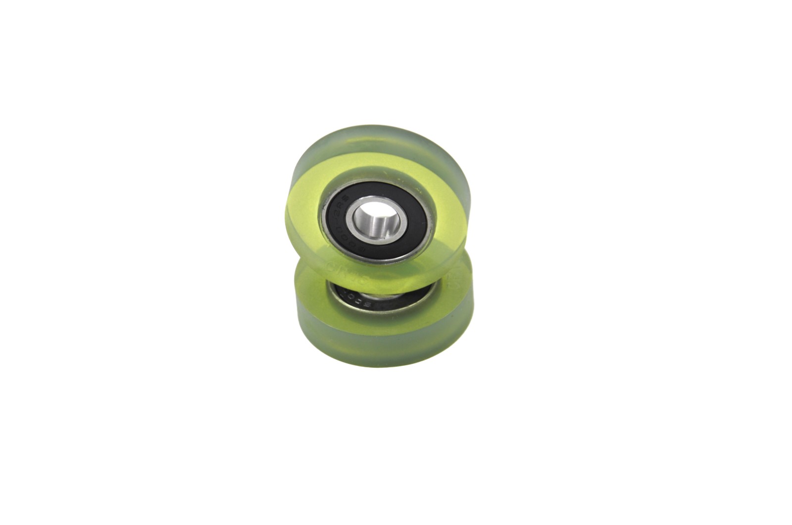 PU600040-10 10x40x10mm PU coated bearing pulley polyurethane bearing PU roller wheel.jpg