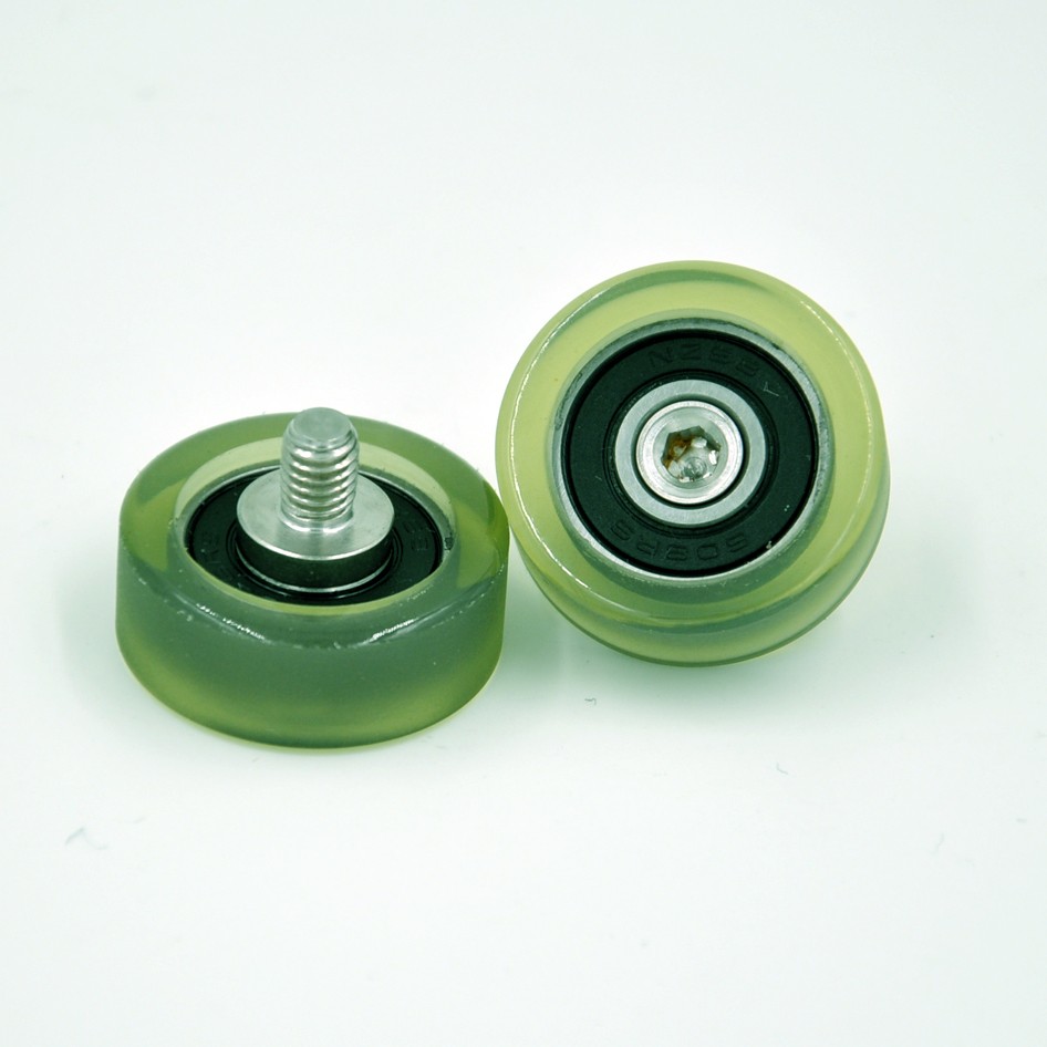 PU60830-11C1L8M6 M6x30x11mm Polyurethane crash wheel polyurethane wheels.jpg