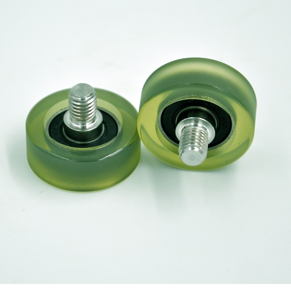 PU60832-12C2L10M8 M8x32x12cm Polyurethane Rubber Coated Bearings Sliding Door Wheel.jpg