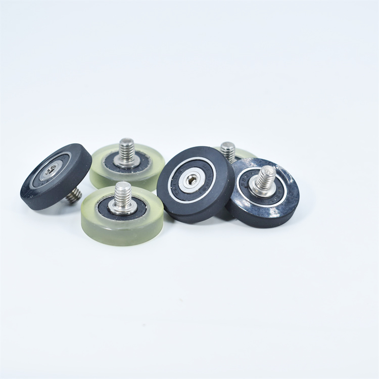 PU62628-6C1L8M6 M6x28x6mm Screw M6 Polyurethanen Roller Bearings Pu Pulley Roller Wheel For Electrical equipment.jpg