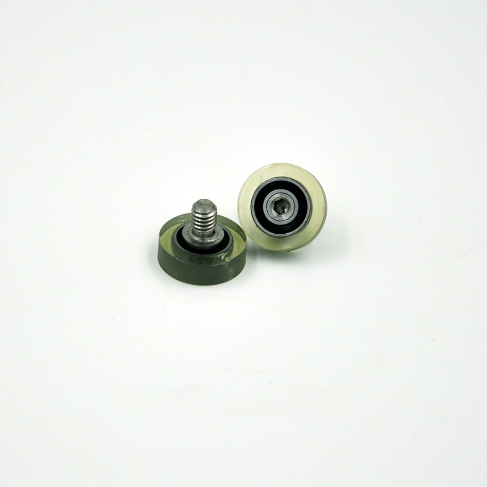 PU68413-4C1L5M4 M4x13x4mm rubber wheel guide wheel flat roller With Screw M4.jpg