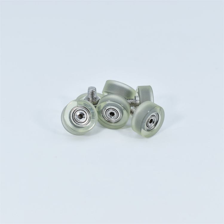 PU68414-6C1L5M4 M4x14x6mm PU polyurethane pulley mute mechanical pulley With Screw M4.jpg