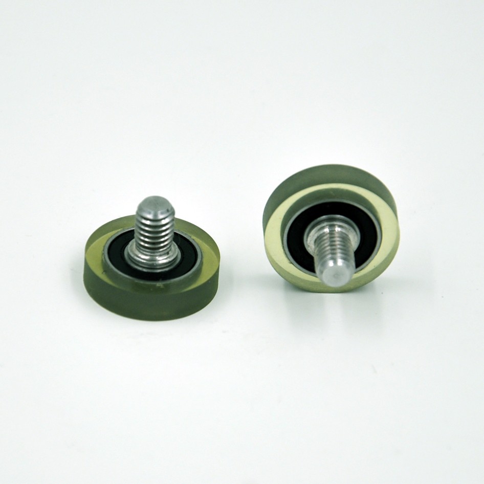 PU69620-5C1L8M6 M6x20x5mm Externally Threaded Polyurethane Forming Bearing With M6 Screw  PU Coated Roller Wheels.jpg