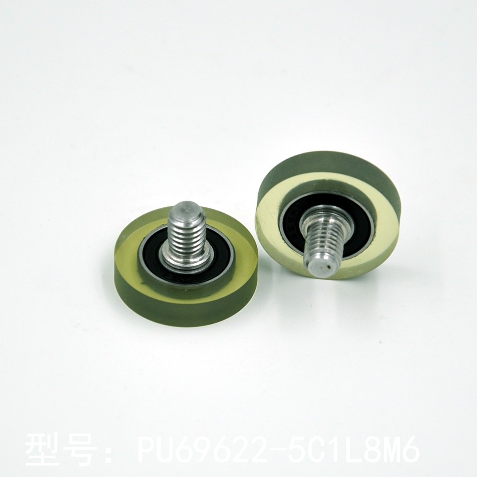 PU69622-5C1L8M6 M6x22x5mm Home office furniture full set small PU plastic roller wheel with screw.jpg