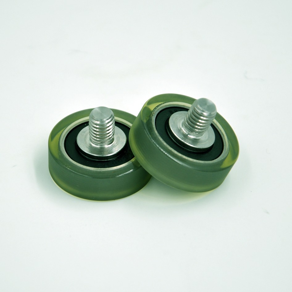 PU600034-11C1L10M8 M8x34x11mm Screw M8 polyurethane Roller Bearings PU Pulley Roller Wheel For Sliding Door.jpg