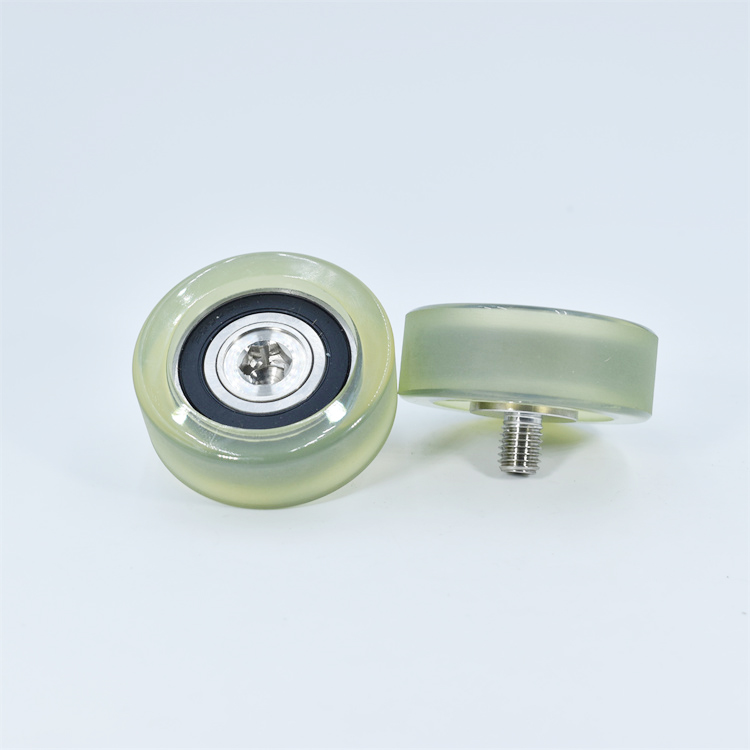 PU600456-20C1L12M10 M10x56x20mm Screw M10 polyurethane Roller Bearings PU Pulley Roller Wheel With Screw.jpg