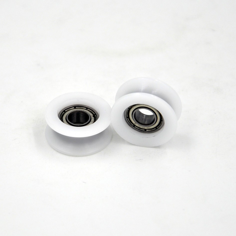 U Groove Pulley Bearing 686 BSU68620-8.5 6x20x8.5mm ID 6MM OD 20MM Thickness 8.5MM U Groove Plastic Pulley Bearings