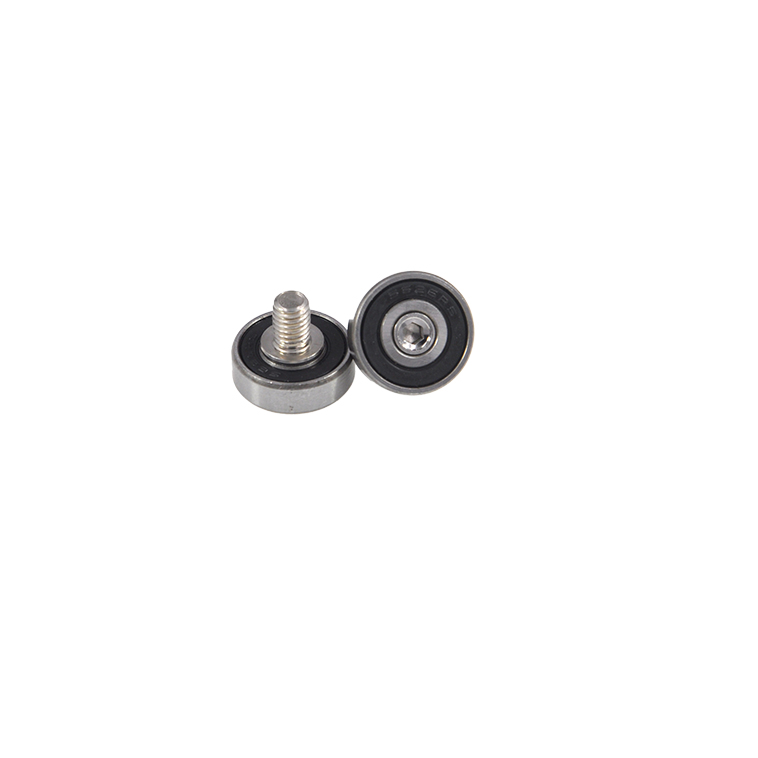 JS60617-6C1L8M6 M6x17x6mm M6 screw stainless steel steel bearing with external thread