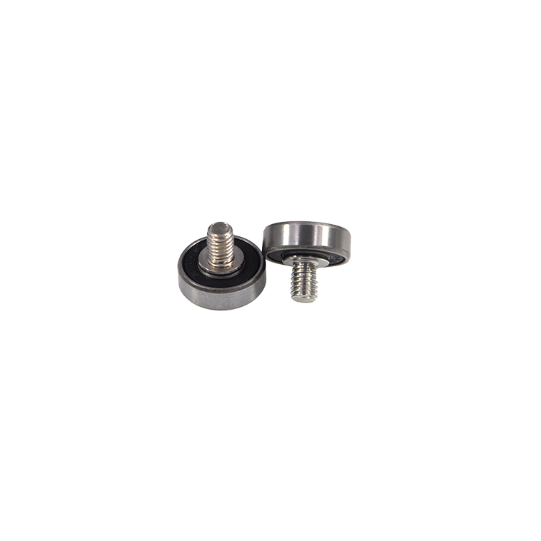 JS60617-6C1L8M6 M6x17x6mm M6 screw stainless steel steel bearing with external thread