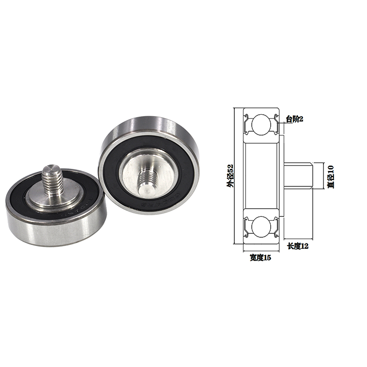 JS620552-15C2L12M10 M10x52x15mm Doors & Windows High Load-bearing Wheels