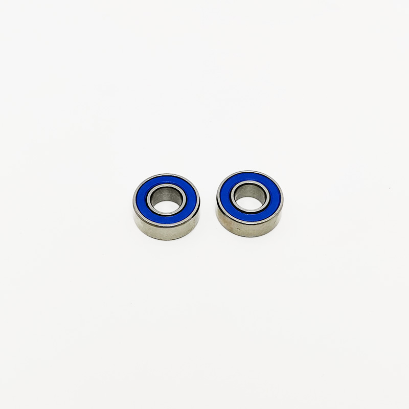 SMR115-2RS 5x11x4mm stainless steel miniature ball bearing, featuring blue 2RS rubber seals on both sides; a high-load-capacity miniature bearing suitable for laboratory rotary applications..jpg SMR115-2RS 5x11x4mm stainless steel miniature ball bearing, featuring blue 2RS rubber seals on both sides; a high-load-capacity miniature bearing suitable for laboratory rotary applications..jpg